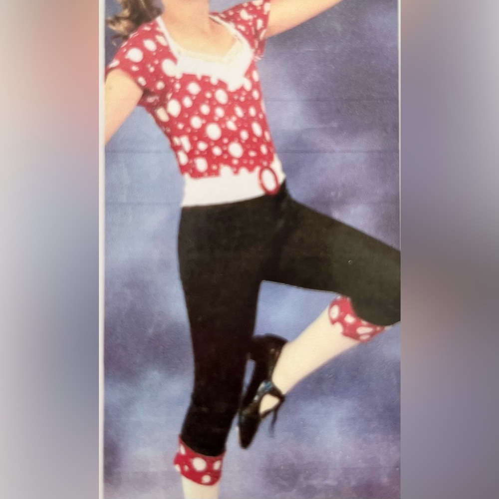 Costume Gallery 15383 Polka Dot Capri Unitard Dance Jazz Tap Novelty Costume
